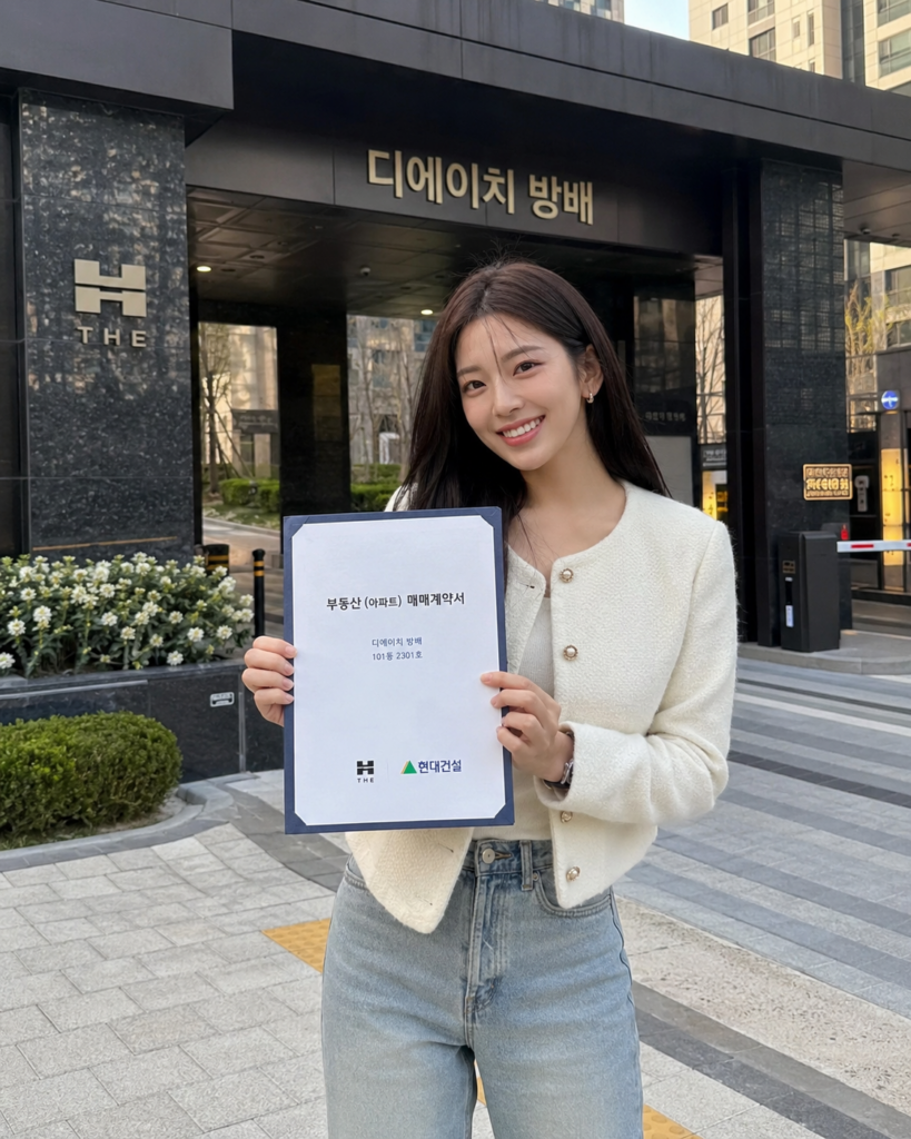 안유진 디에이치 방배 청약 당첨