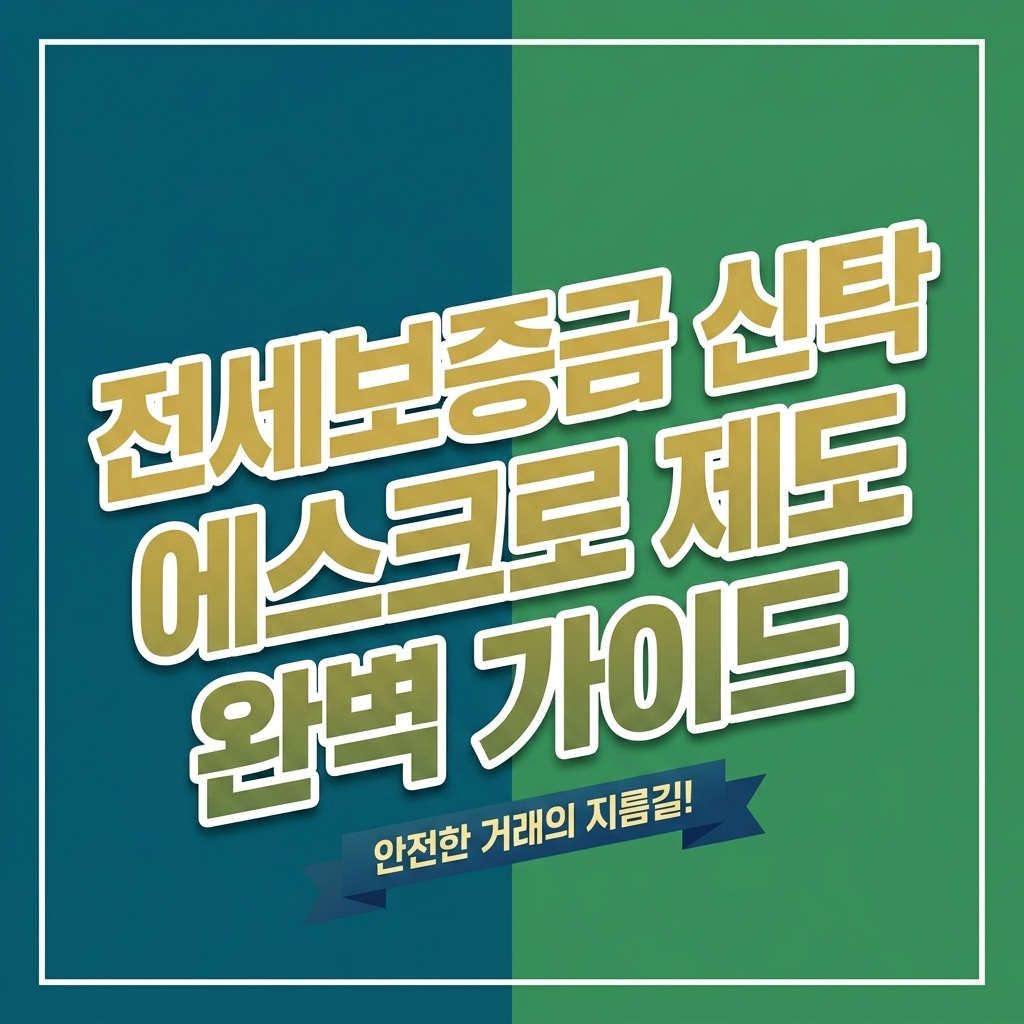 전세보증금신탁에스크로제도